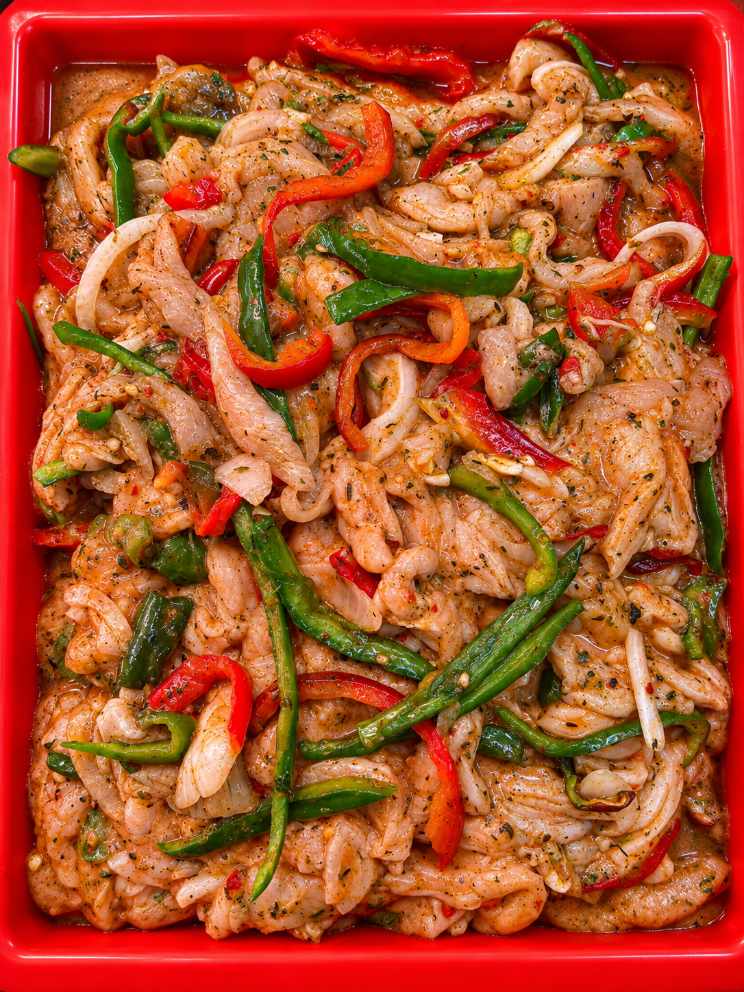 Pollo con verduras